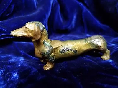 VINTAGE McCLELLAND BARCLAY SOLID BRONZE DACHSHUND DOG 3  • $222