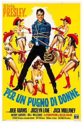 Tickle Me - Elvis Presley - 1965 - Movie Poster - Italian Version • $14.99