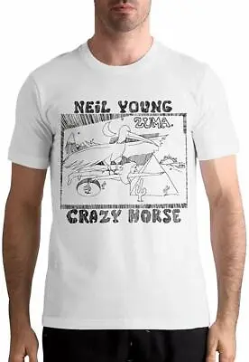 Authentic NEIL YOUNG Zuma Slim Fit T-Shirt White S-2XL NEW • £31.84