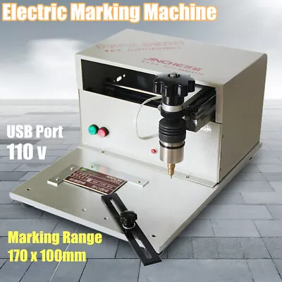 Table Electric Marking Machine Dot Peen Engraving For Metal Label Nameplate 110v • $466.46