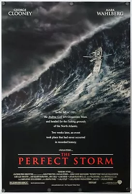 The Perfect Storm - Original DS Movie Poster - 27x40 D/S 2000 Clooney  Wahlberg • $14.89