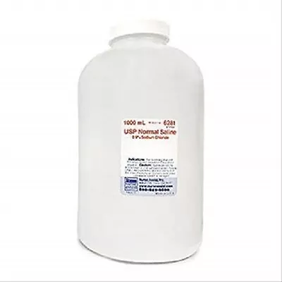 Sterile Wound Care And Irrigation Saline 0.9% Sodium Chloride 1000ml 6 Pack • $49.95