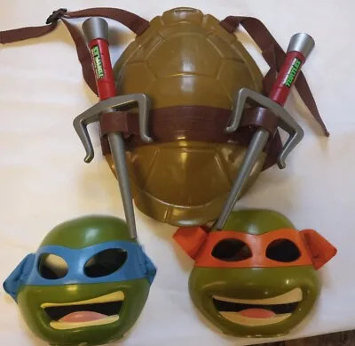 Tmnt 2012 Michelangelo Teenage Mutant Ninja Masks Shell Sai Weapons Costume • $46.95