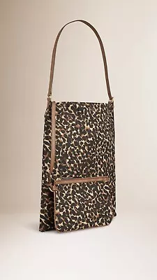 Authentic BNWT BURBERRY Medium Animal Print Tote/Shoulder/Bag Womens IN Tan • $625