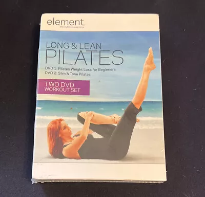 Element Long & Lean Pilates 2-DVD Workout Set NEW Sealed Free Shipping • $9.39
