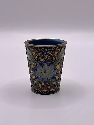 Vintage Old Cloisonne Shot Glass Copper Collectible Decor • $15