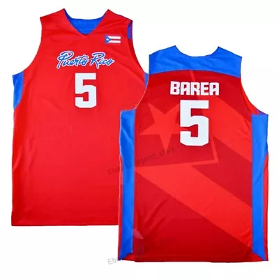 Custom 2008 Beijing Jose JJ. Barea #5 Puerto Rico Basketball Jersey Stitched Red • $35.71