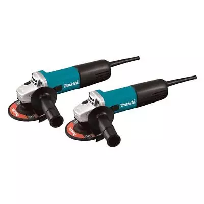 Makita Angle Grinders 4-1/2  7.5-Amp Cordless Adjustable W/AC/DC Switch (2-Pack) • $187.94