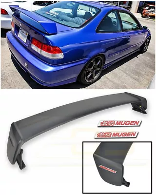 For 96-00 Honda Civic Coupe MUGEN Style Rear Trunk Wing Spoiler Red Emblem Pair • $129.98