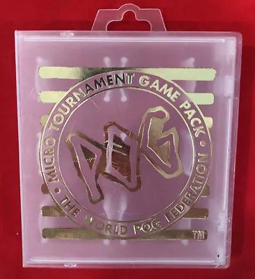 VINTAGE POGS CASE - World Pog Federation Micro Tournament Game Pack - CASE ONLY • $9.99