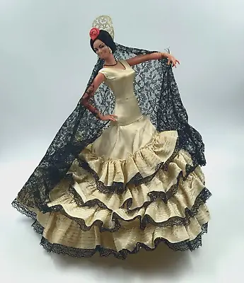 Vintage 1960's Grau Calella Doll Flamenco Dancer Fancy Dress Made In Spain • $34.87