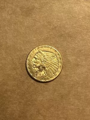 1914 D 2 1/2 Dollar Gold Indian AL • $480