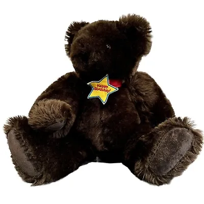 Vermont Teddy Bear Happy Birthday Chocolate Brown 2006 15  • $32.50