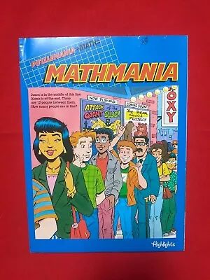  Puzzlemania + Math = Mathmania Paperback  By Editor-Jeff O'Hare 2000 • $8.99