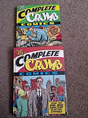 COMPLETE CRUMB VOL.1    1st Print. R. Crumb Signed Edition 1 And 2 • £200