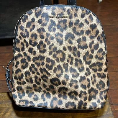 Michael Kors Backpack Purse Leopard • $59.98