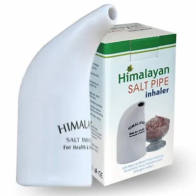 Anti Bacteria Salt Therapy Pipe Inhaler + Free Pure Natural Pink Rock Salt • £11.99