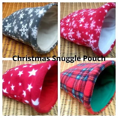 £5.99 • Buy **stay Open**4 Sizes **christmas**snuggle Pouch,bag,guinea Pig Bed Hedgehog,rat