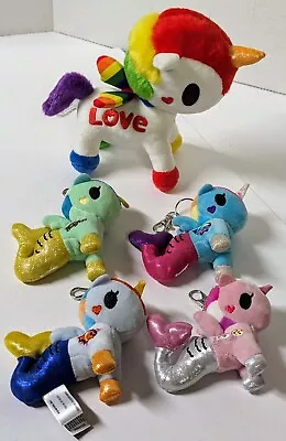 Tokidoki Unicorno LOVE Unicorn Pegasus Plush  Rainbow Stuffed Animal & Keychain  • $14.99