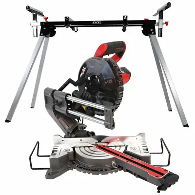 Excel 216mm Mitre Saw Large Base With Laser 1500W 240V & Leg Stand • £154