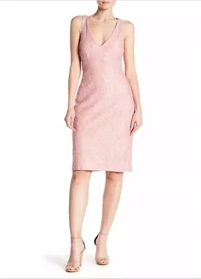 NWT Marina Back Cutout Lace Dress Size 6 Blush Style #264081 • $39.99