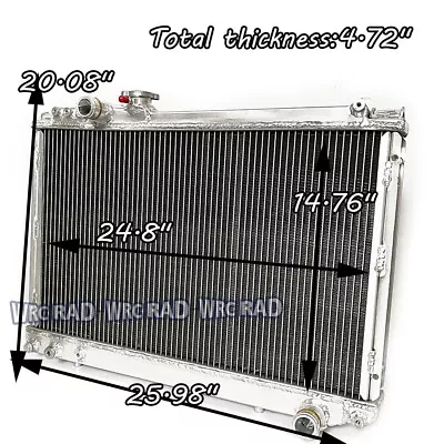 Racing Radiator Fits 1986-1991 Toyota Supra MT3.0L L6 2-Rows Full Aluminum 1987 • $96