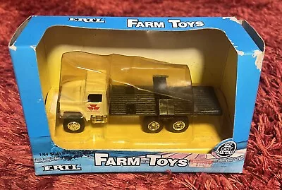 Vintage 1987 1/64th Scale Massey Ferguson Delivery Truck Hauling Flatbed Truck • $14.95