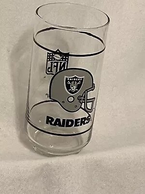 Las Vegas Raiders (Los Angeles) Drinking Glass 14Oz Mobil Giveaway Vintage • $13.99