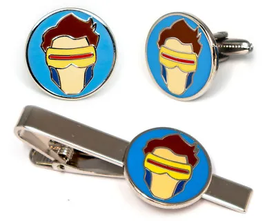 Cyclops Cufflinks X-Men Tie Clip Phoenix Cuff Links Superhero Jewelry Men Gift • $9.95