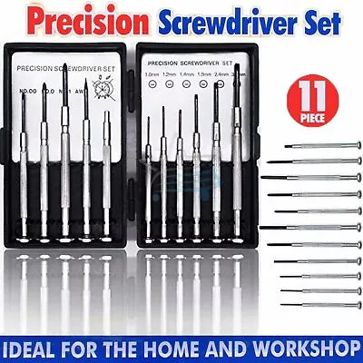 🔥11x Precision Small Screwdriver Set Repair Phone Watch Laptop Glasses Clock UK • £2.95