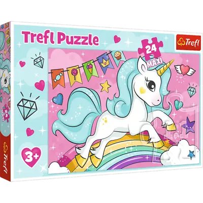 £3.99 • Buy Trefl 24 Maxi Sweet Unicorn Jigsaw Puzzle Educational Activity Learning Toy Game