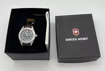 NOS Victorinox Swiss Army Wristwatch W/Manual & Box #241084 Garrison. • $76