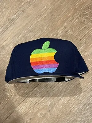 Apple  New Era Navy Snapback Hat Promotional Made In USA Macintosh Computers • $188