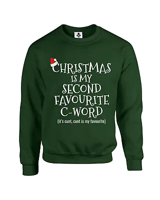 £19.95 • Buy Christmas Is My Favourite C Word Funny Christmas Jumper Xmas Sweatshirt