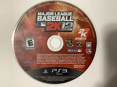 Major League Baseball 2K12 PS3 Sony PlayStation 3 Disc Only • $6.99