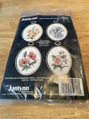 Janlynn Counted Cross Stitch Kit Victorian Country Florals #50-354 New  • £9.99