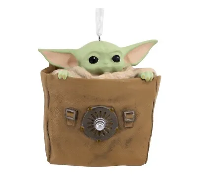 NEW Hallmark Ornament Baby Yoda Grogu In A Sack Bag Mandalorian Star Wars • $9.95