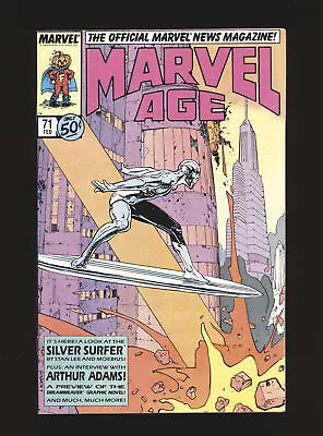 Marvel Age # 71 - Moebius Silver Surfer Cover NM- Cond. • $5.50
