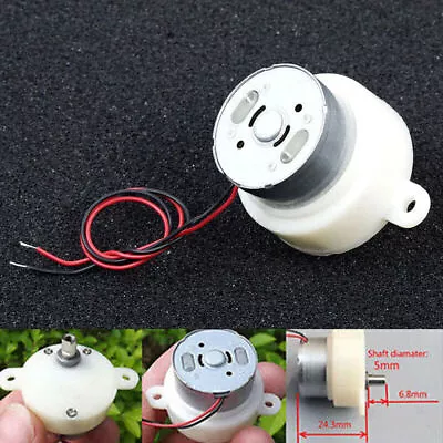 3-9V Small DC Gearmotor Micro Low Slow Speed Gear Motor Metal Gearbox Mini  US • $11.59