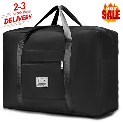 Large 45L 55x40x20 Cm Cabin Approved Carry On Hand Luggage Flight Holdall Bag UK • £12.89