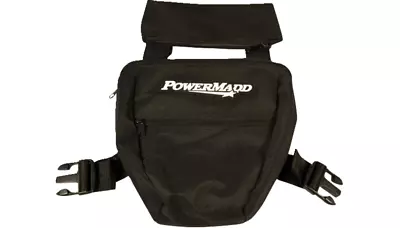 Powermadd Deluxe Handlebar Storage Bag Black ATV Snowmobile Bike 73602 • $35