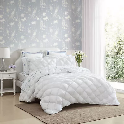 Laura Ashley Microfiber Quilt & Sham Sets (Susanna-White) • $25.99