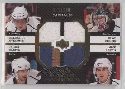 2007-08 Upper Deck Fab Four Fabrics /100 Alex Ovechkin Olaf Kolzig Jakub Klepis • $39.63