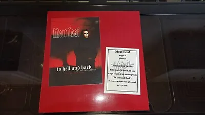 TO HELL AND BACK . UNIQUE SIGNED Promo Shop Display MEATLOAF • £299