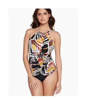 Magicsuit 6012724 Leaf Through Jill One Piece Swimsuit Size 14 • $69.50