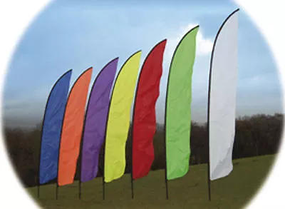 £42.95 • Buy 4.5m Feather Banner Flag And Telescopic Pole Kit,  Ideal For Festivals, Camping