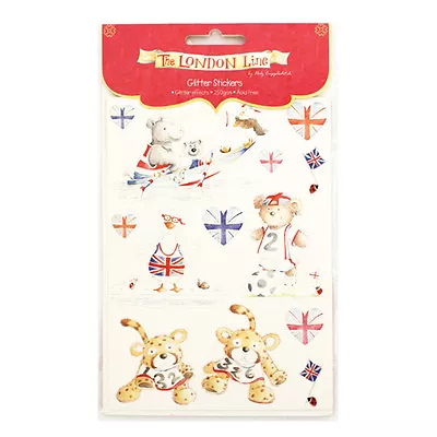 London Line Glittered Sport Sticker Embellishments For Cards Or Crafts • £0.99