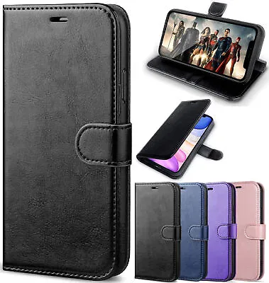 Leather Wallet Book Flip Stand Case For IPhone SE 20227815 Pro Max141112X • £5.99