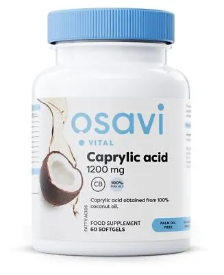Osavi Caprylic Acid 1200mg - 60 Softgels • £12.08