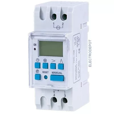 7 Day 24H Timer Astronomical Programmable AC 30A 110V 120V Time Relay Switch DIN • $19.99
